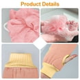 thumbnail image 7 of Hootek 3Pcs Exfoliating Body Scrubber Set, Back Scrubber,Bath Glove and Shower Bath Sponge Loofah for Shower, Bath Exfoliating Body Scrubber for Men and Women, Body Wash Scrub Bath Supplies, Pink, 7 of 7
