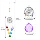 thumbnail image 2 of 2X Fabricante de Arcoíris de Cristal Atrapasol Adorno Colgante de Ventana Decoración de Jardín Atrapasol Colgante Chakra Cuentas, 2 of 5