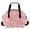 Coral Pink Palm Tree, variant on Quilted Lunch Bag Tote for Women with Adjustable Shoulder Strap for Work Picnic Travel Yellow and White Sunflower