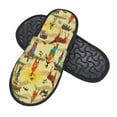 thumbnail image 2 of Junzan Fuzzy Feet Slippers For Women,House Shoes Non Slip Indoor/Outdoor,Ethnic African Designs-Medium, 2 of 9
