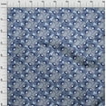 thumbnail image 4 of oneOone Cotton Jersey Blue Fabric African Fabric For Sewing Printed Craft Fabric By The Yard 58 Inch Wide, 4 of 4