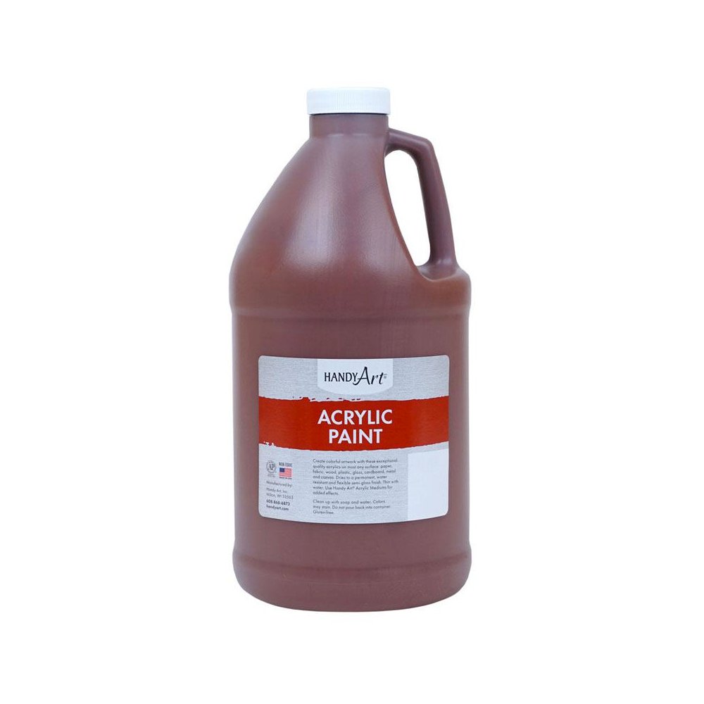 Handy Art Acrylic Paint Half Gallon, Burnt Sienna