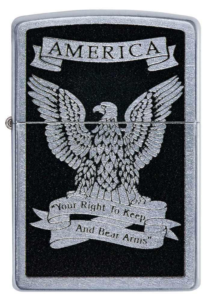 Zippo Street Chrome Eagle Windproof Pocket Lighter