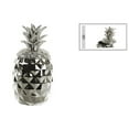 thumbnail image 1 of Benzara BM134149 Splendid Ceramic Pineapple Canister, Silver, 1 of 1