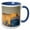 Blue/White, variant on 3drose, Canada, Nunavut Territory, Polar Bear Walking on Melting Ice, 11oz Magic Transforming Mug