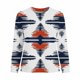 thumbnail image 2 of TaTaai Women's Fashion Retro Western Print Round Neck Regular Shoulder Long Sleeve Sweatshirt Ladies Casual Loose Soft Top for Daily Streetwear Office Spring Winter Wear Gift, 2 of 4