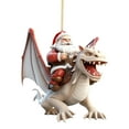 thumbnail image 2 of Decoración Navidad Dibujos animados Dragón Decoraciones Acrílico para Fiesta de Navidad (C), 2 of 2