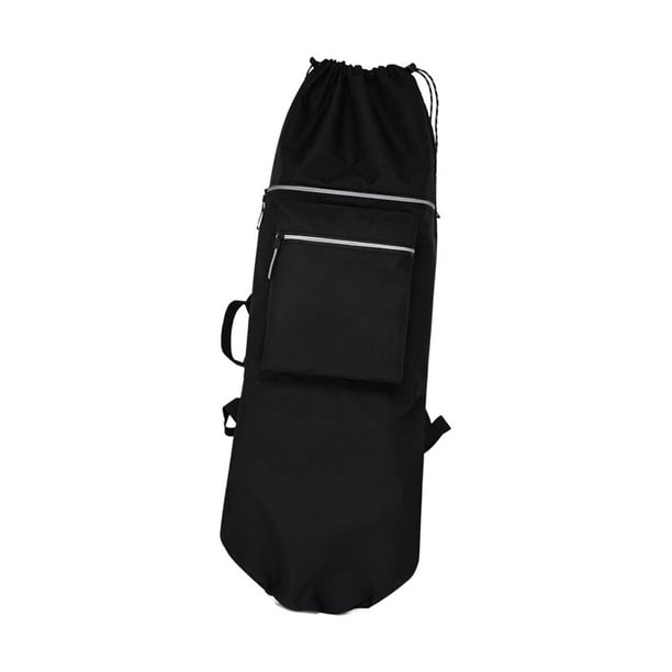 Mochila Oxford para monopatín con asa, bandolera, resistente al agua, portátil Negro Zulema Bolsa de transporte para monopatín