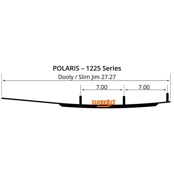 Woodys Dooly 6" Carbide Wear Bar Runner (DP6-1225)
