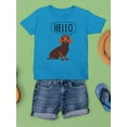 thumbnail image 3 of Dachshund Greeting T-Shirt Juniors -SPIdeals Designs,  Small, 3 of 4