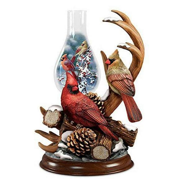 Light Up Cardinal Sculpture with Bradley Jackson Cardinal Art by The Bradford Exchange