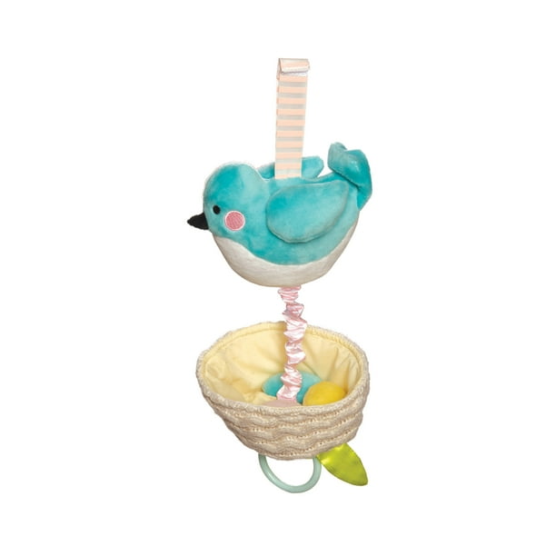 Manhattan Toy Lullaby Bird Pull Musical Crib and Baby Toy