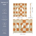 thumbnail image 2 of Yayeee Toggle Light Switch Wall Plate 3-Gang 6.37"x4.48" Decorative Outlet Cover, Orange Checkered Pattern, 2 of 7