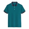 thumbnail image 6 of HAJWOH Polo Shirts for Men Dressy Casual Button Collared Golf T Shirt Classic Solid Color Business Summer Blouses, 6 of 7