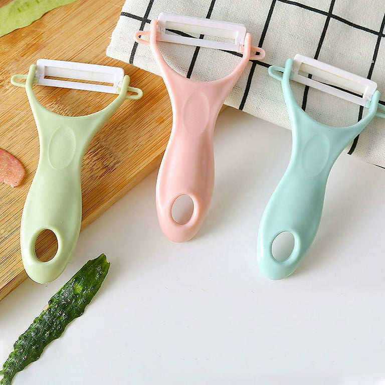 Pink Ceramic Blade Fruit and Vegetable Peeler