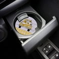 thumbnail image 3 of ZHANZZK Summer Yellow Plaid Truck and Gnome Wooden Grain Set of 2 Car Coaster for Drinks, Absorbent Ceramic Stone Coasters Cup Mat with Cork Base for Home Kitchen Room Coffee Table Bar Decor, 3 of 5