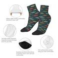 thumbnail image 3 of Uemuo River Freshwater Fish Printed Crew Socks, Moisture-Wicking Socks, Athletic Socks for Men Breathable Cushion Socks Casual Sport Socks for Running Traveling, 3 of 6
