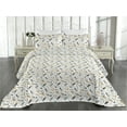 thumbnail image 2 of Ambesonne Galaxy Quilted Bedspread Set 3 Pcs, Falling Star Space Pattern, Queen, Grey Camel and White, 2 of 4