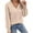 Khaki, variant on XUNKUSGA Sweaters for Women Casual V Neck Long Sleeve Women's Sweaters Fashion Cable Knit Chunky Pullover Sweaters Loose Comfortable Solid Color Fall Sweaters S-XL Gray