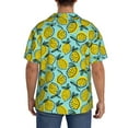 thumbnail image 5 of Easygdp Lemon1 Men's Casual Short-sleeved Shirt with Pocket and Button Suitable for Beach Vacation Leisure - 3X-Large, 5 of 7