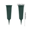 thumbnail image 3 of PONPRNGY 2Pcs Memorial Floral Vases, Cemetery Vase, Headstones Flower Holder, Grave Cone Vase, Flower Pots for Outdoor Plants, Decorative Plastic Containers, 3 of 6