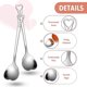 thumbnail image 5 of 10 Uds. Cuchara de café con forma de corazón de acero inoxidable, accesorios de cocina, cucharas agitadoras de azúcar para postre, Te, 5 of 5