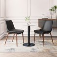 thumbnail image 4 of Magnus Dining Chair Black & Walnut Dining Chair, Modern Style, Plush and durable faux leather fabric, Plywood, Indoor Dining, 4 of 11