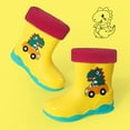 thumbnail image 3 of Otqutp Toddler Birthday Shoes Little/big Kids Boys and Girls Rain Boots Dinosaur Kids Water Shoes Outdoor Anti Slip Dinosaur Rain Shoes, 3 of 3