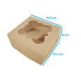 thumbnail image 2 of Cajas Cupcake 4 Cavidades / Muffins / Kekitos / Panquecitos / Repostería, 2 of 2