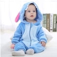 thumbnail image 1 of Blue Stitch bebé mameluco de una pieza kigurumi disfraz de halloween anime cosplay ropa hogar, 1 of 3