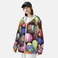 thumbnail image 5 of Kll Easter Eggs1 Print Men'S Women’s Upf 50+ Sun Protection Outdoor Hoodie Jacket Long Sleeve Fishing Hiking Performance Shirt- X-Large, 5 of 8