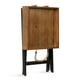 thumbnail image 5 of Kate and Laurel Bayville Farmhouse Wood Tray Table, 17 x 17 x 24, Rustic Brown and Black, Decorative Modern Tray Table with Deep Removable Tray for Serving, Display, and Storage, 5 of 9