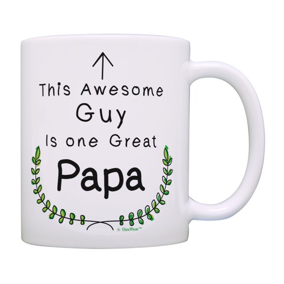 ThisWear Fathers Day Mug This Awesome Guy Is One Great Papa Best Papa Mug Coffee Mug