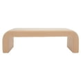 thumbnail image 5 of SAFAVIEH Couture Caralynn Solid Faux Lamb Wool Modern Bench, Tan, 5 of 12