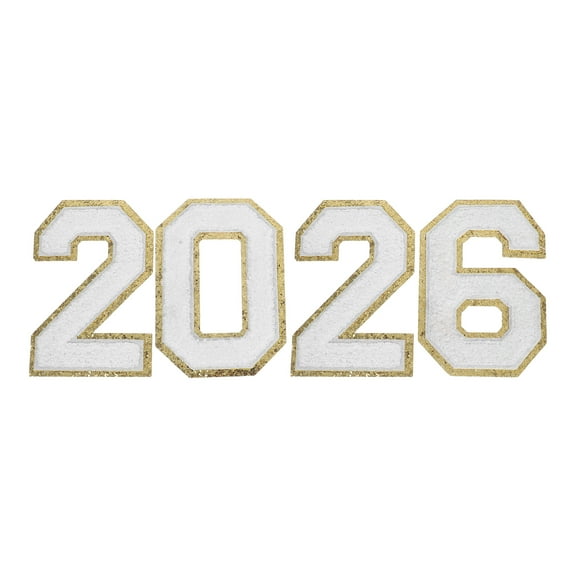 OULII 4Pcs Creative DIY Iron on Number Patches Polyester Fabric Wear Resistant for Jackets Hats