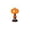 B, variant on Halloween Glowing Resin Figurine, Bat Pumpkin Cat Night Light Ornament, Spooky Illuminated Decoration for Home Desktop Table Display