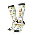 thumbnail image 2 of Balery Orange Green Avocado Fun Novelty Socks Men'S Women'S Crew Socks Funny Crazy Novelty Socks Quirky And Cool Socks, 2 of 9