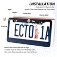 thumbnail image 3 of Aluminum License Plate Frame 2 Pack Car Exterior Accessory Car Tag Holder for Front Rear Plates Cars Decor Starry Sky Background with Stars, 3 of 7