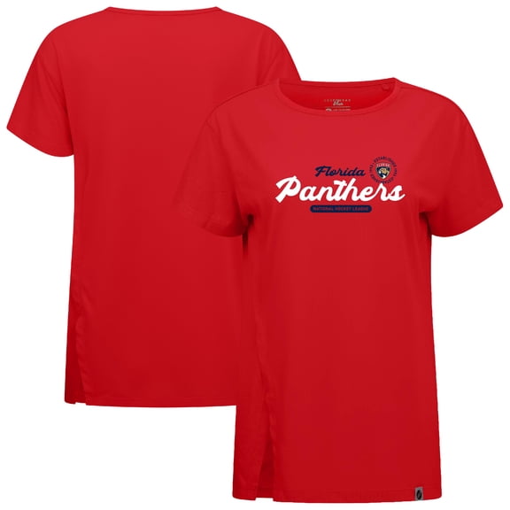 Women's Levelwear  Red Florida Panthers Influx Monument T-Shirt