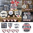 thumbnail image 2 of Bandeja de rugby deportiva Bandeja de rugby Decoración deportiva Decoración de letrero Decoración rústica Artículos de otoño y verano Bandeja decorativa estampada (5 unidades), 2 of 7