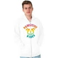 thumbnail image 5 of Pawsitive Vibes Happy Rainbow Dog Zip Up Hoodie Men's Women's Brisco Brands S, 5 of 5