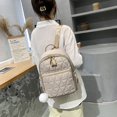 thumbnail image 3 of Women Oxford Backpack Large Daypack Zipper Fashion Large Travel Bookbag(White), 3 of 7