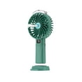 thumbnail image 1 of Ventilador USB de mano Toystoory portátil recargable con modos de pulverización refrigeración pantalla digital color Verde, 1 of 6