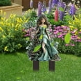 thumbnail image 6 of Danieerclosy Celestial Goddess Acrylic Ground Stake, 2D Weatherproof Courtyard Insertion for Zen Garden & Fairy Tale Landscape Design, 6 of 8