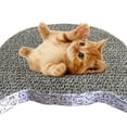 thumbnail image 4 of NIBOLOG Cat Scratcher Eco-friendly Compact Corrugated Paper Higher Density Cat Scratching Pad for Family, 4 of 8