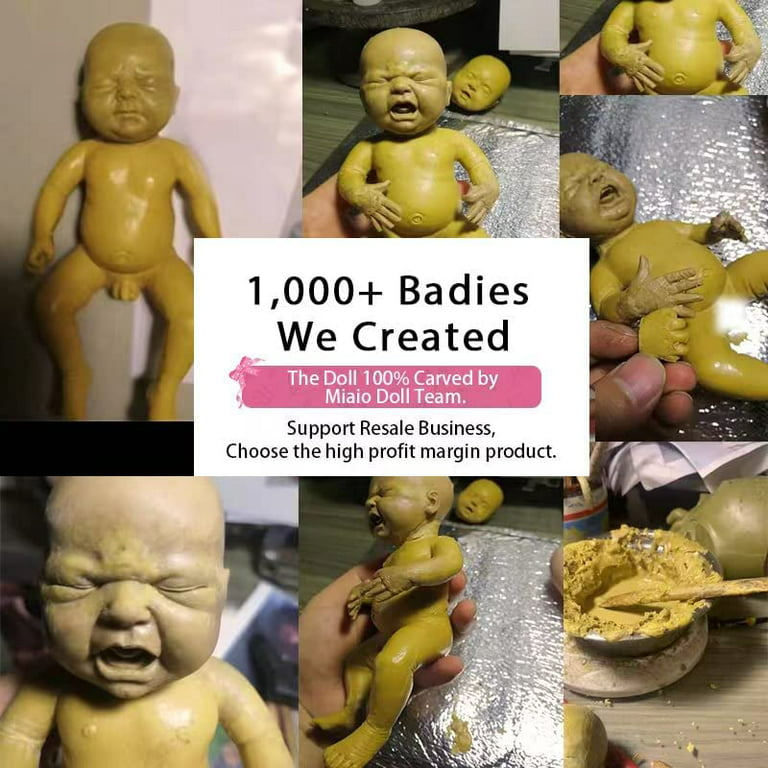 Miaio 14 Girl Reborn Baby Dolls, DIY Full Silicone Baby Dolls, Realistic  Soft Silicone Newborn Baby Doll, Real Full Body Silicone Reborn Baby Dolls