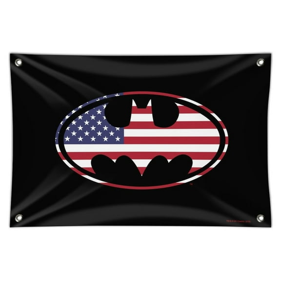 Batman USA American Flag Shield Logo Home Business Office Sign