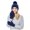 A-Navy320, variant on Yuanlong Womens Beanie Hat 2 Pcs Rib Knit Hat Touchscreen Glove Set Winter Warm Stretch Casual Outdoor Skiing Driving Headwear