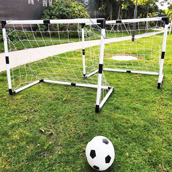 BESTSKY Kids Soccer Goal for Backyards | Outdoor & Indoor Soccer Goal Set for Boys and Girls Ages 2 to 8 | Kids Soccer Net with Ball & Pump - Easy Assembly | Great Soccer Gift for Sporty Children