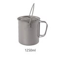 thumbnail image 4 of Greeniant Taza para acampar al aire libre, portátil para senderismo, pesca, Picnic, barbacoa, jarra, Camper, taza para cocinar, utensilios de Kits de desorden para acampar 1250ml Greeniant OD027648-02B, 4 of 6